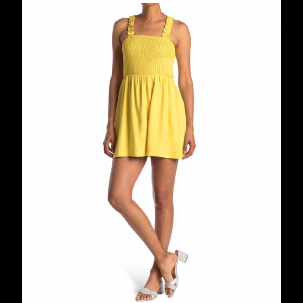 Julia Sleeveless Smocked Ruffle Minidress